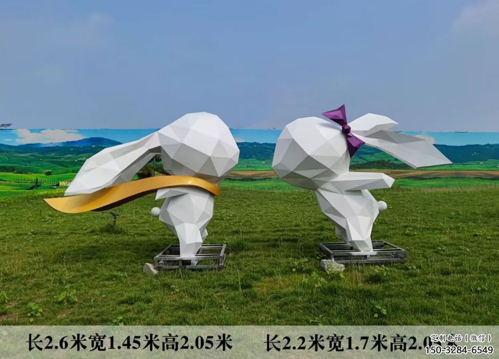 園林不銹鋼兔子雕塑 城市廣場雕塑 步行街?jǐn)[件 園林不銹鋼兔子雕塑 城市廣場雕塑 步行街?jǐn)[件