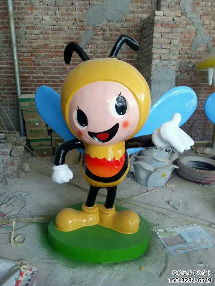 抽象蜜蜂雕塑 店門口彩繪雕塑 步行街?jǐn)[件 抽象蜜蜂雕塑 店門口彩繪雕塑 步行街?jǐn)[件