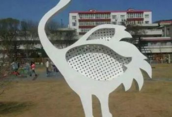 步行街白鷺雕塑，烤漆雕塑，鏤空方式