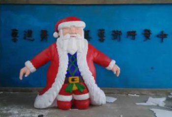 生產(chǎn)大型圣誕老人雕塑 門口創(chuàng)意雕塑 售樓處小品