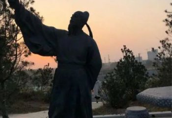 街道李白雕塑 現(xiàn)代景觀人物雕塑 彩繪詩人雕塑