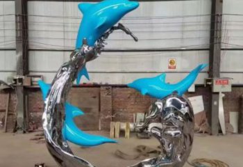 浪花雕塑廠家，抽象藝術(shù)造型，戶外廣場(chǎng)小品