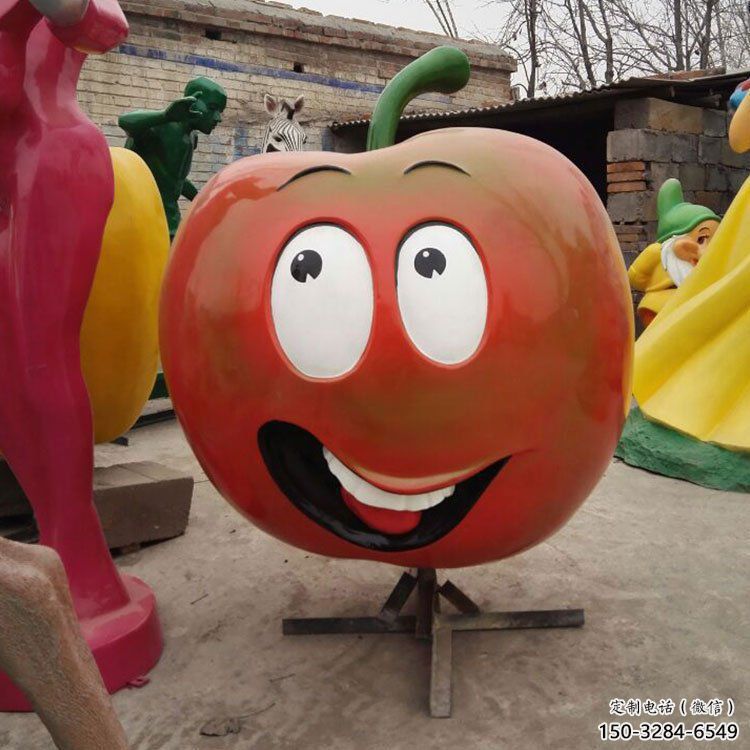 公園果籃雕塑定做，小區(qū)擺件，南瓜果籃雕塑制作