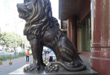 獅子雕塑定制制造，歐式風格，蹲獅雕塑裝飾供給