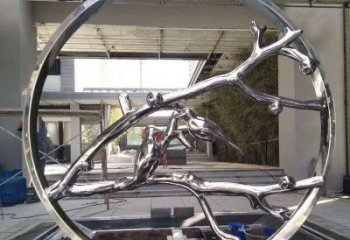 圓環(huán)景觀雕塑通用，城市雕塑，不銹鋼圓環(huán)雕塑指用