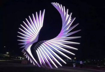 天使之翼雕塑制造商，城市雕塑，公園廣場翅膀雕塑觀賞型