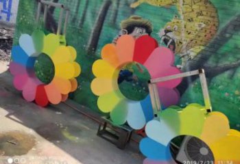 常德金銀花雕塑廠家，景區(qū)雕塑，城市不銹鋼金銀花雕塑