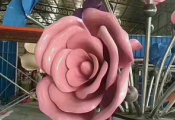 湘西牡丹花雕塑工廠優(yōu)選，城市裝飾，牡丹花花朵雕塑供給