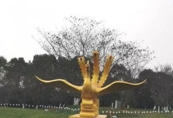 長春鳳凰雕塑選用，美陳雕塑，鑄銅鳳凰雕塑工藝廠家