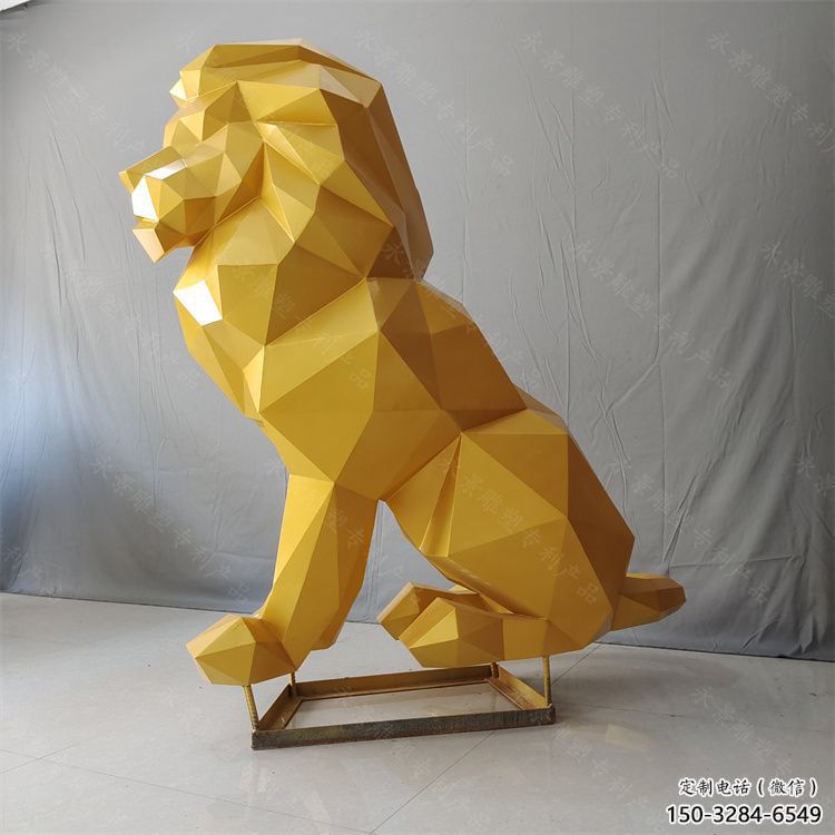 葫蘆島獅子雕塑服務(wù)商，動物雕塑，不銹鋼獅子雕塑制作