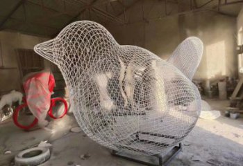 阿拉善盟鏤空小鳥雕塑精選，陸地?cái)[件，鐵藝鳥兒雕塑精品
