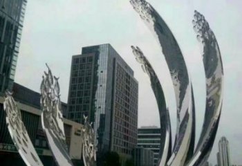 湟源地面噴泉雕塑小品，圓環(huán)結(jié)構(gòu)概念，旱地水景噴泉體系