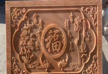 雅安浮雕制造商，室外軟裝，景觀福字浮雕制作廠家
