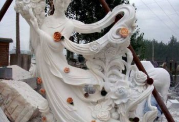 資陽(yáng)公園天女散花雕塑