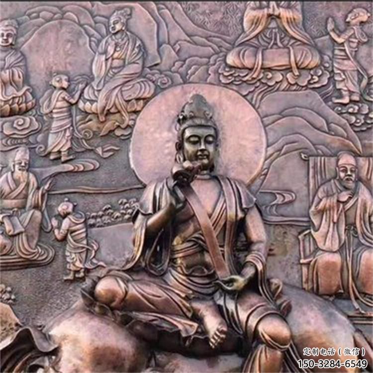 曲水佛像浮雕精選，鑄銅藝術(shù)，鑄造佛像浮雕廠家