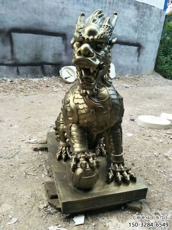 昌都校園麒麟雕塑，拉絲海洋雕塑，卡通主題
