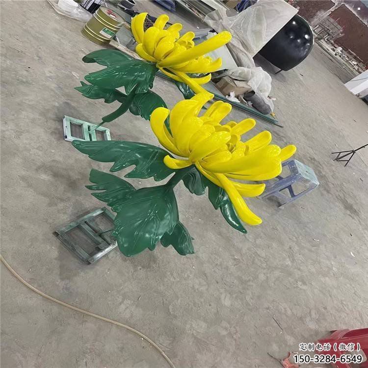 臺州景區(qū)菊花雕塑優(yōu)選，圓雕體系，城市菊花雕塑選定