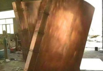 山南鑄銅書籍供應，街景小品，銅書籍雕塑廠家優(yōu)價