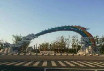 嘉興云朵大門雕塑，公園美陳元素，不銹鋼云朵大門雕塑