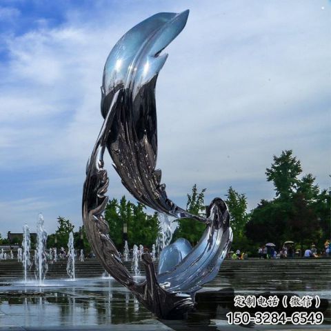 羽毛雕塑制作，園林裝飾，建筑鏡面羽毛雕塑批發(fā)